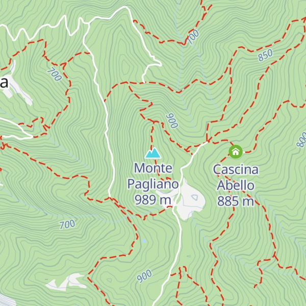 Map of Monte Pagliano