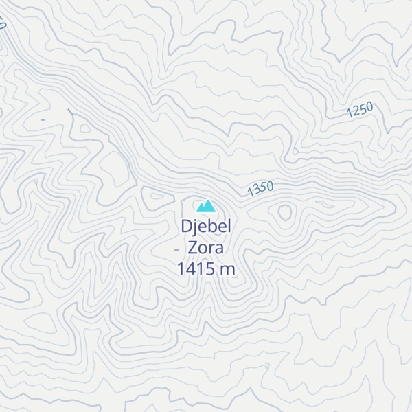 Map of Djebel Zora