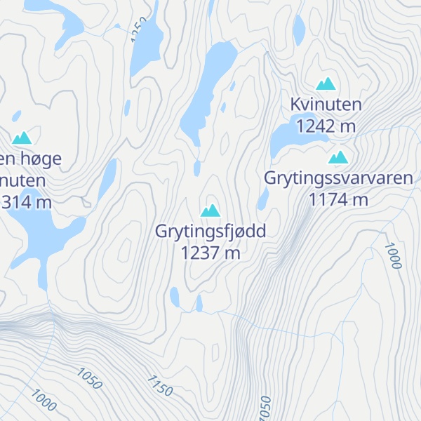 Map of Grytingsfjødd