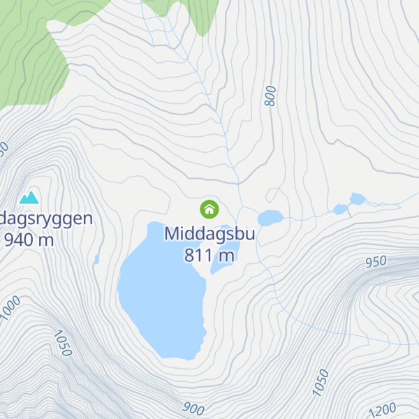 Map of Middagsbu