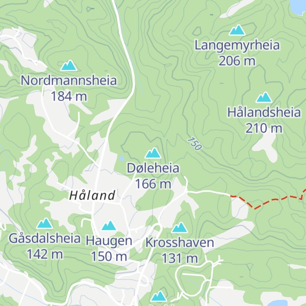 Map of Døleheia