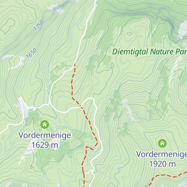 Map of Vordermenige