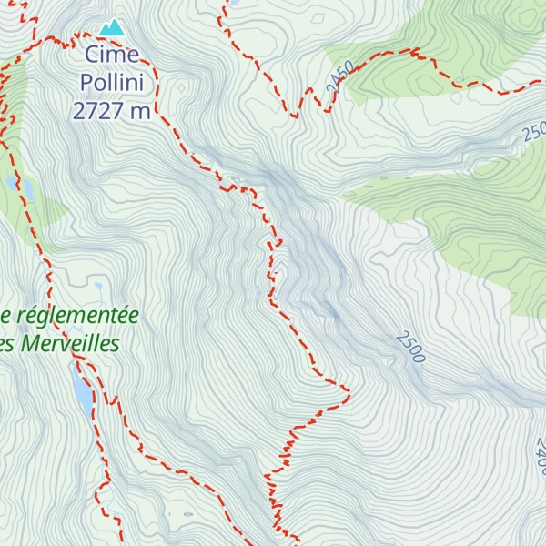 Map of Mont Bégo