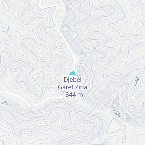Map of Djebel Garet Zina