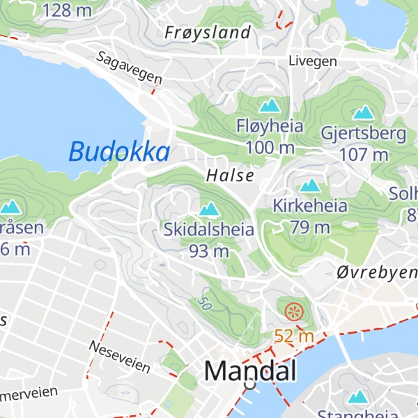 Map of Skidalsheia