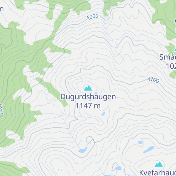 Map of Dugurdshaugen