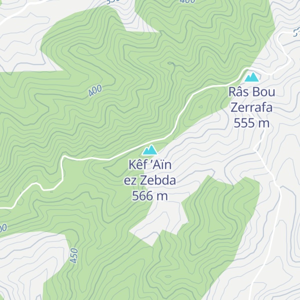 Map of Kêf ’Aïn ez Zebda