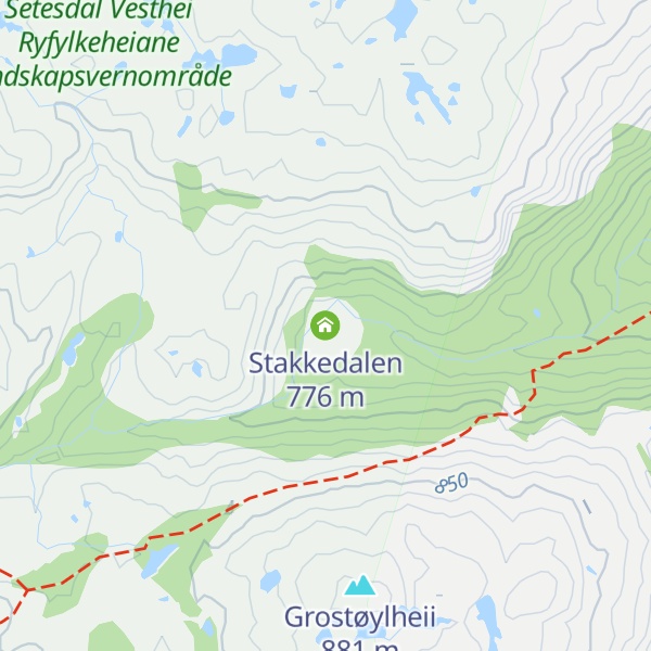 Map of Stakkedalen