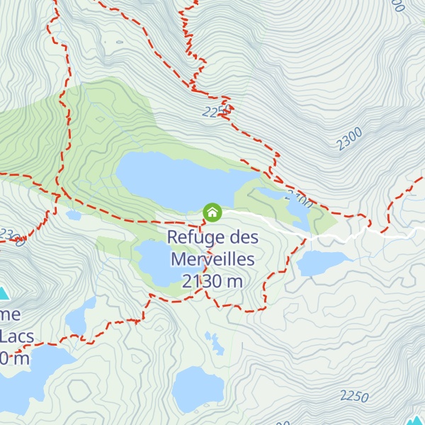 Map of Refuge des Merveilles