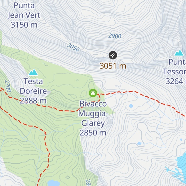 Map of Bivacco Muggia-Glarey