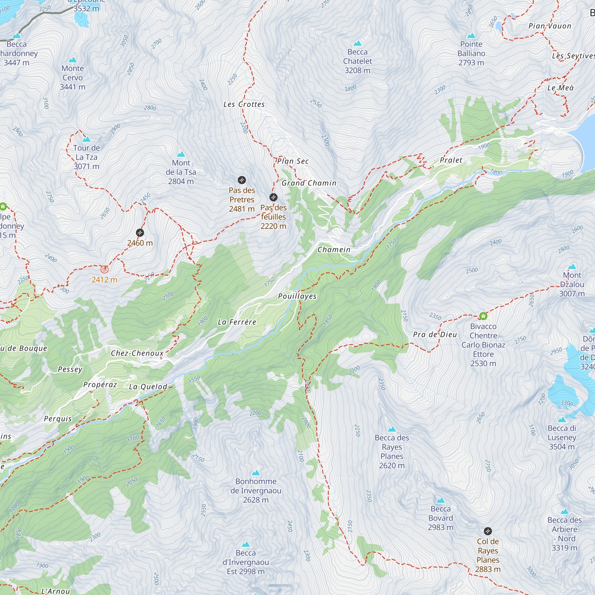 Chez les Rousson map
