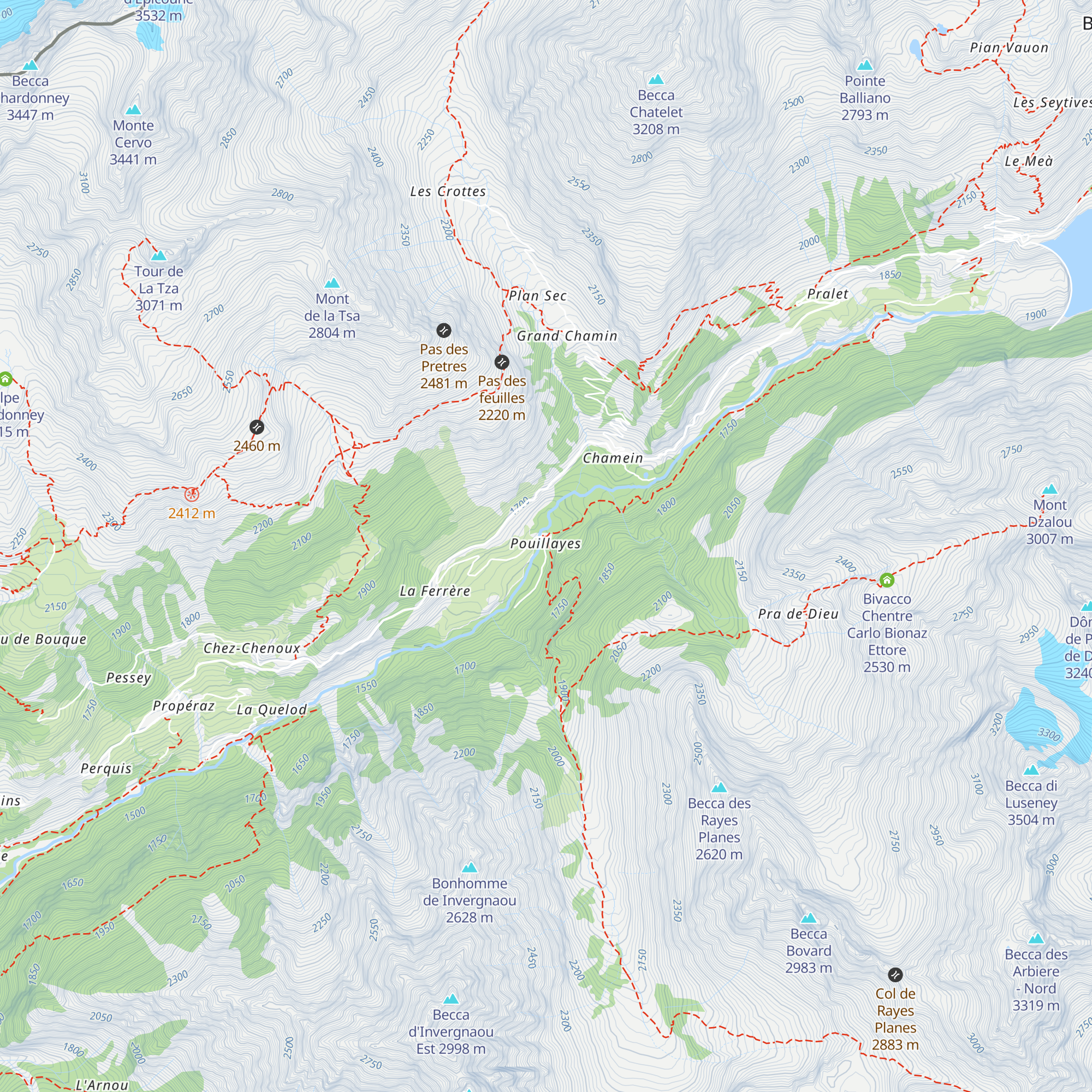 Chez les Rousson map