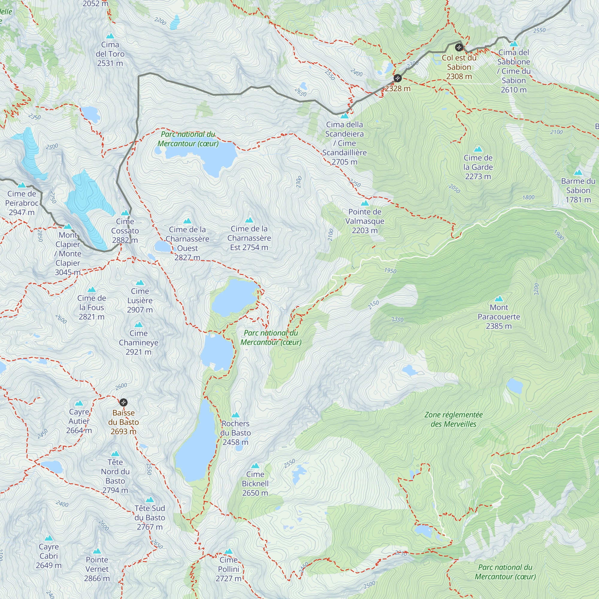Cabane de Julie map