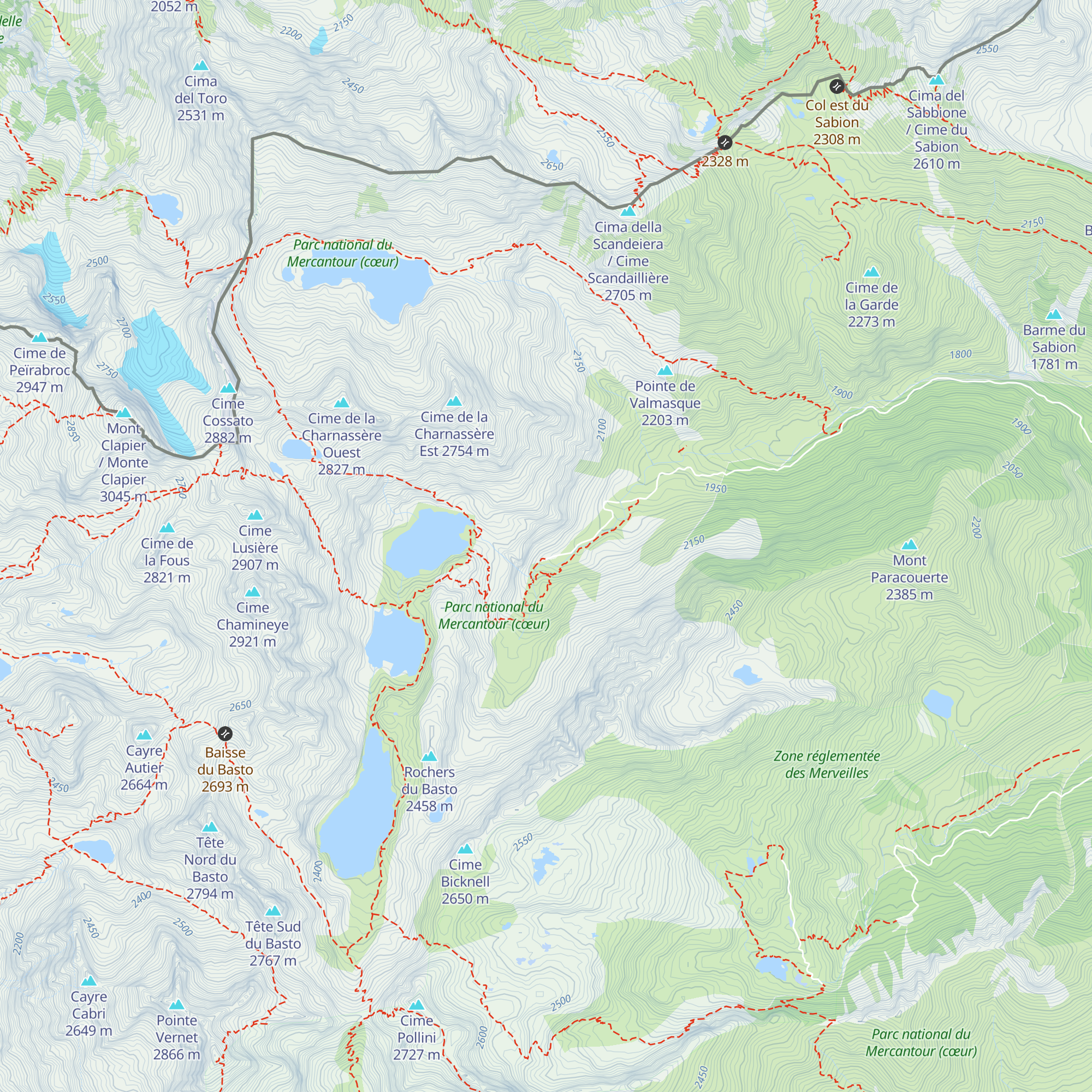 Cabane de Julie map
