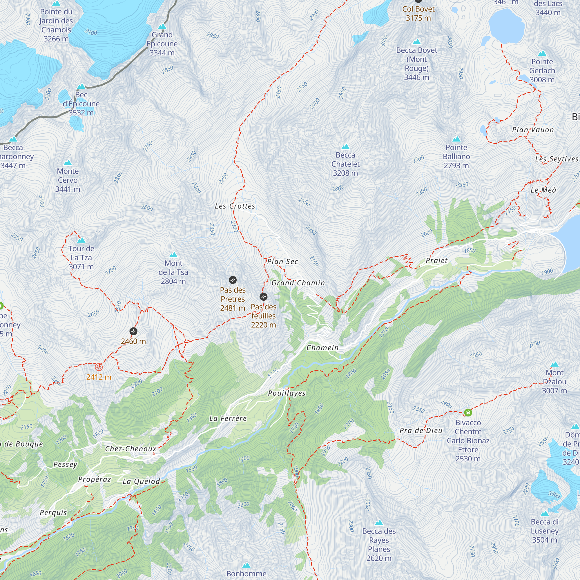 opere di presa torrente Chamin (CEB) map