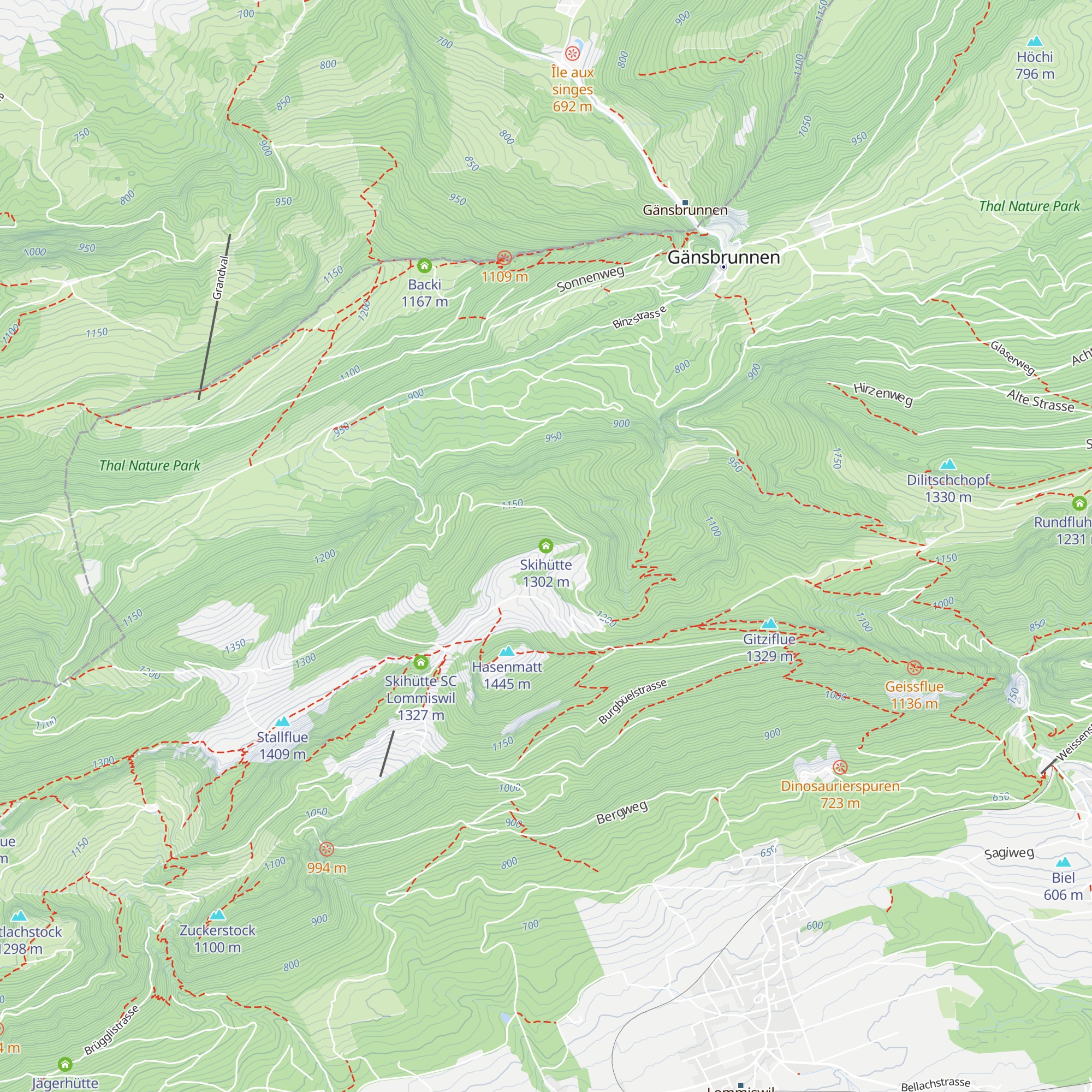 Skihütte map