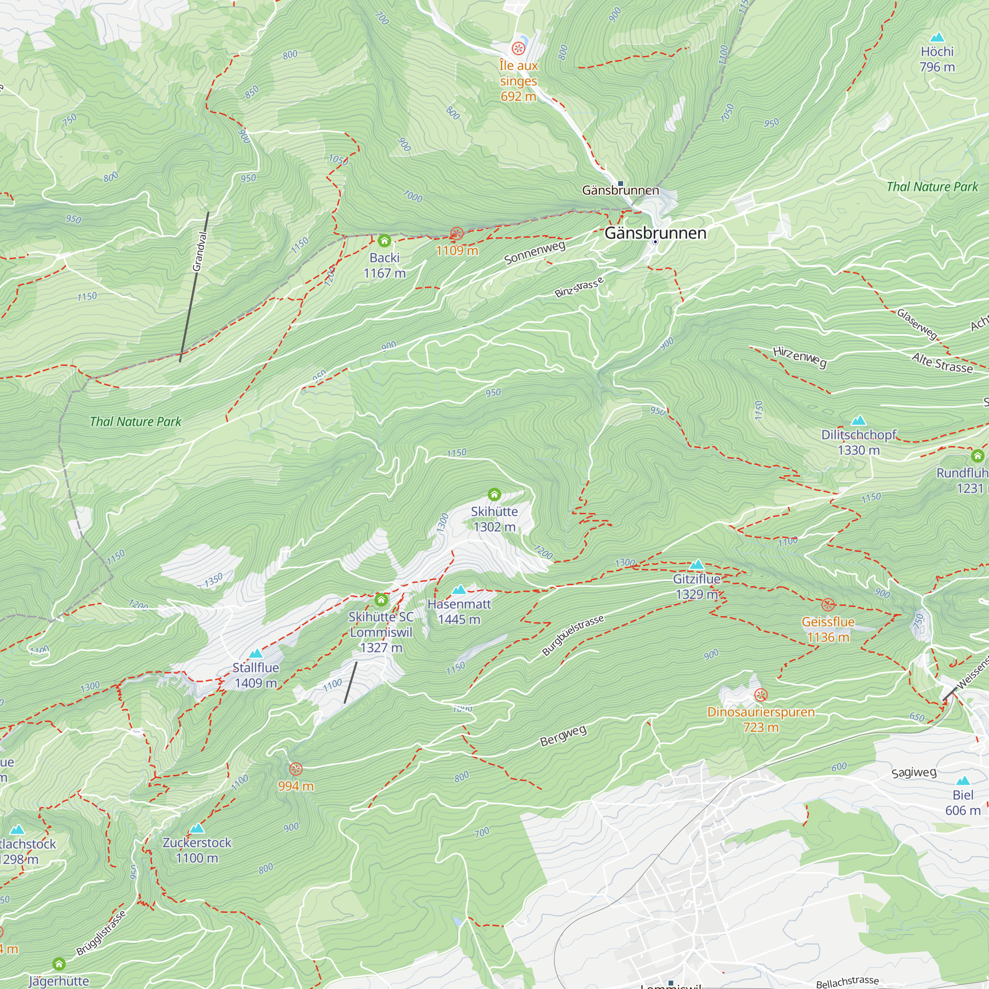 Skihütte map