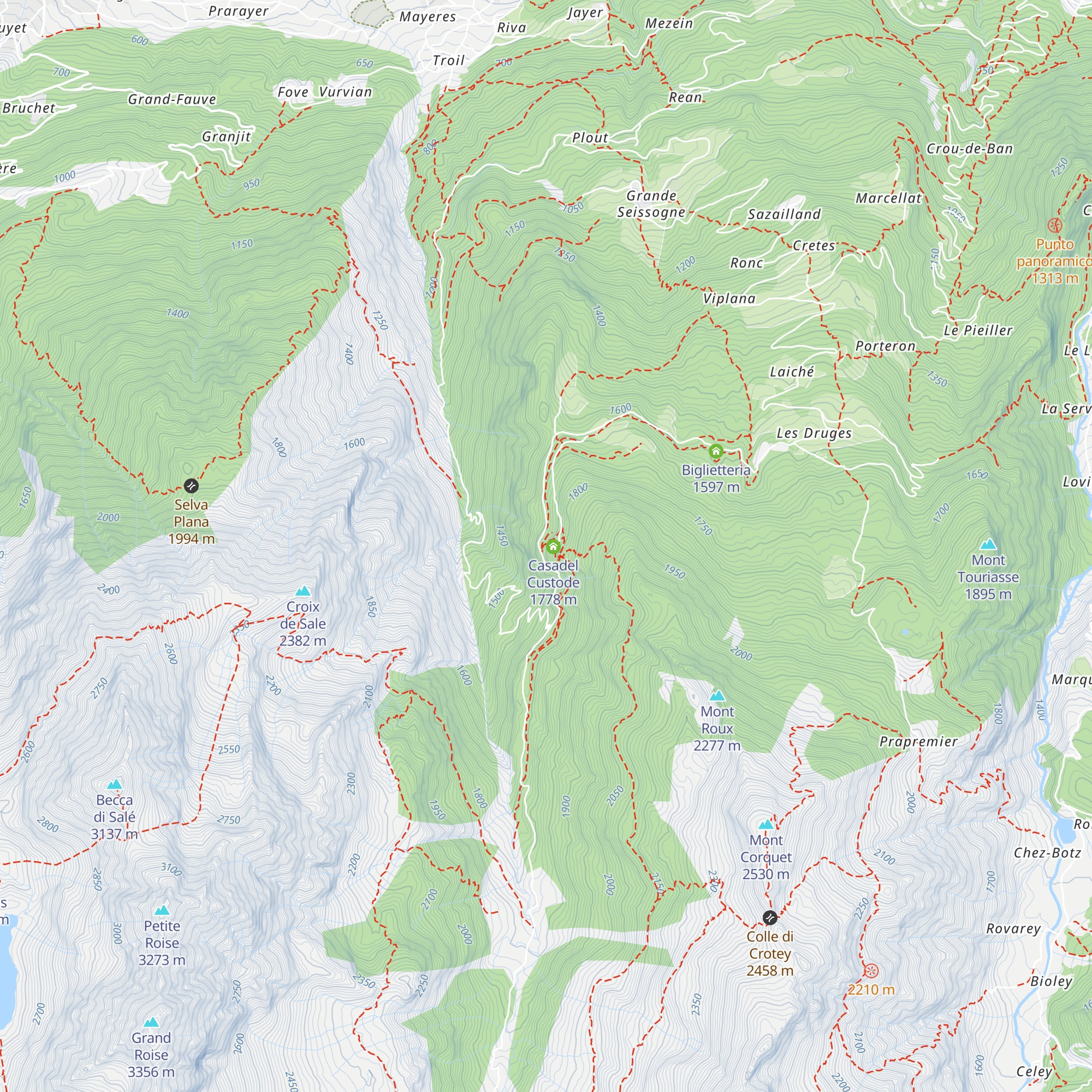 Magazzino detonatori map