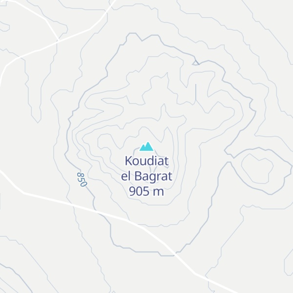 Map of Koudiat el Bagrat