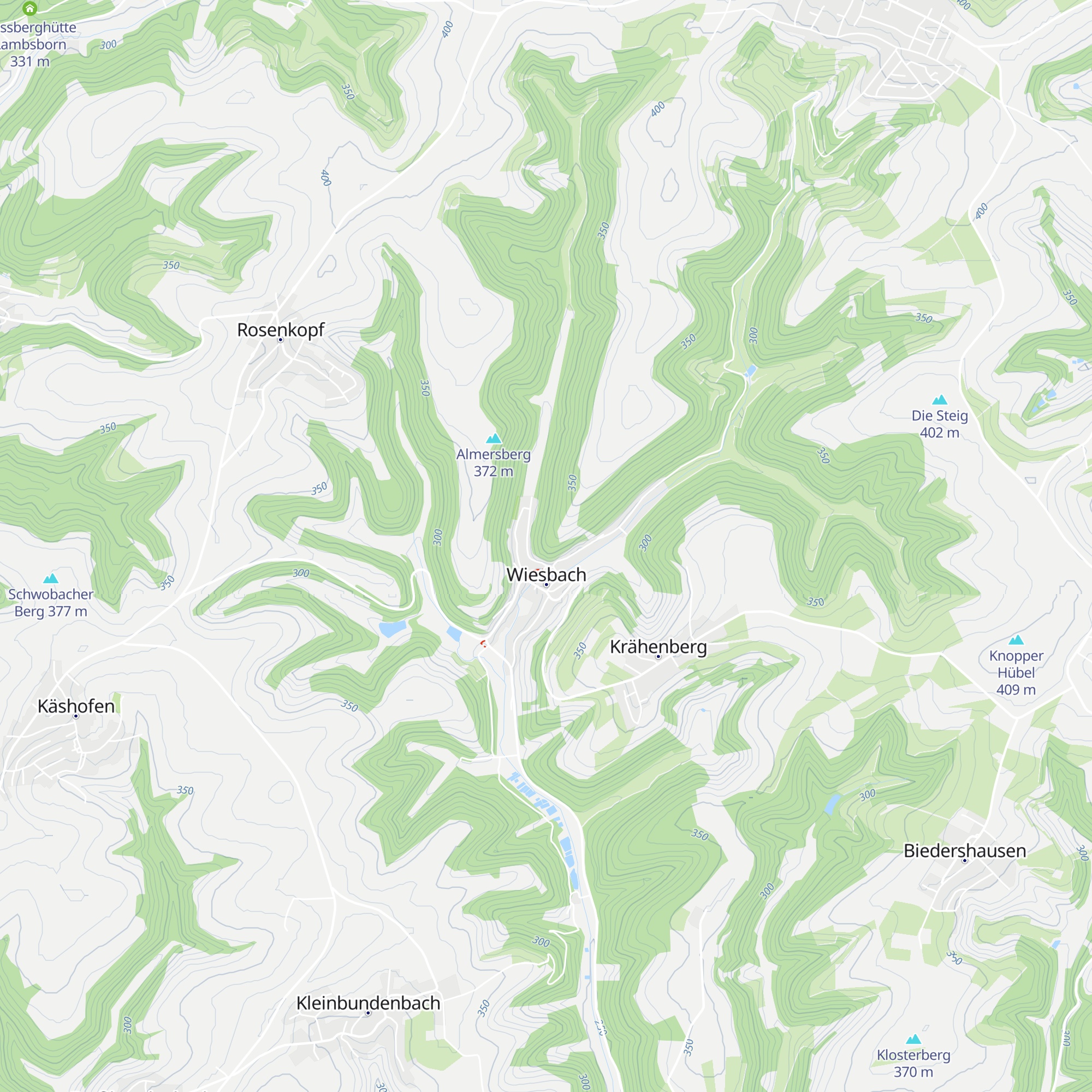 Kornfels-Hütte map