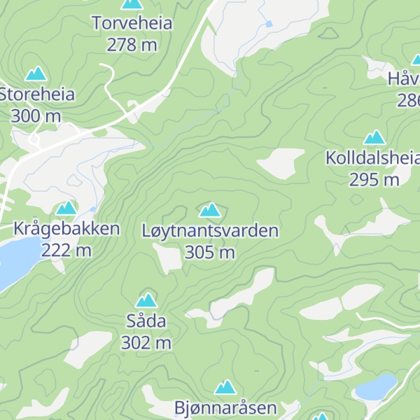 Map of Løytnantsvarden