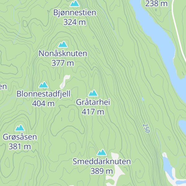Map of Gråtarhei