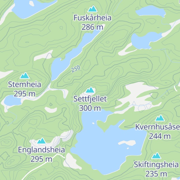 Map of Settfjellet