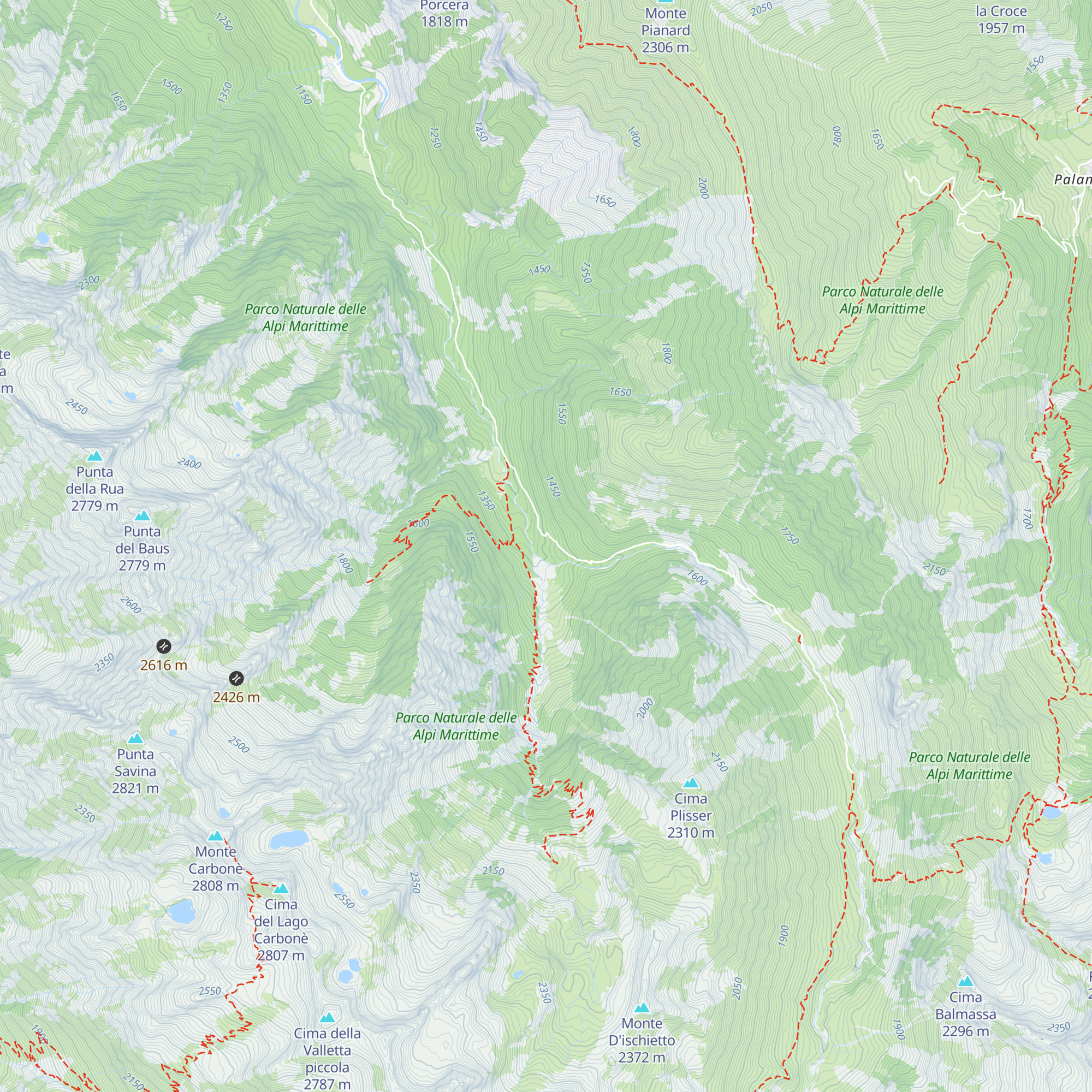 Gias d'Ischietto map