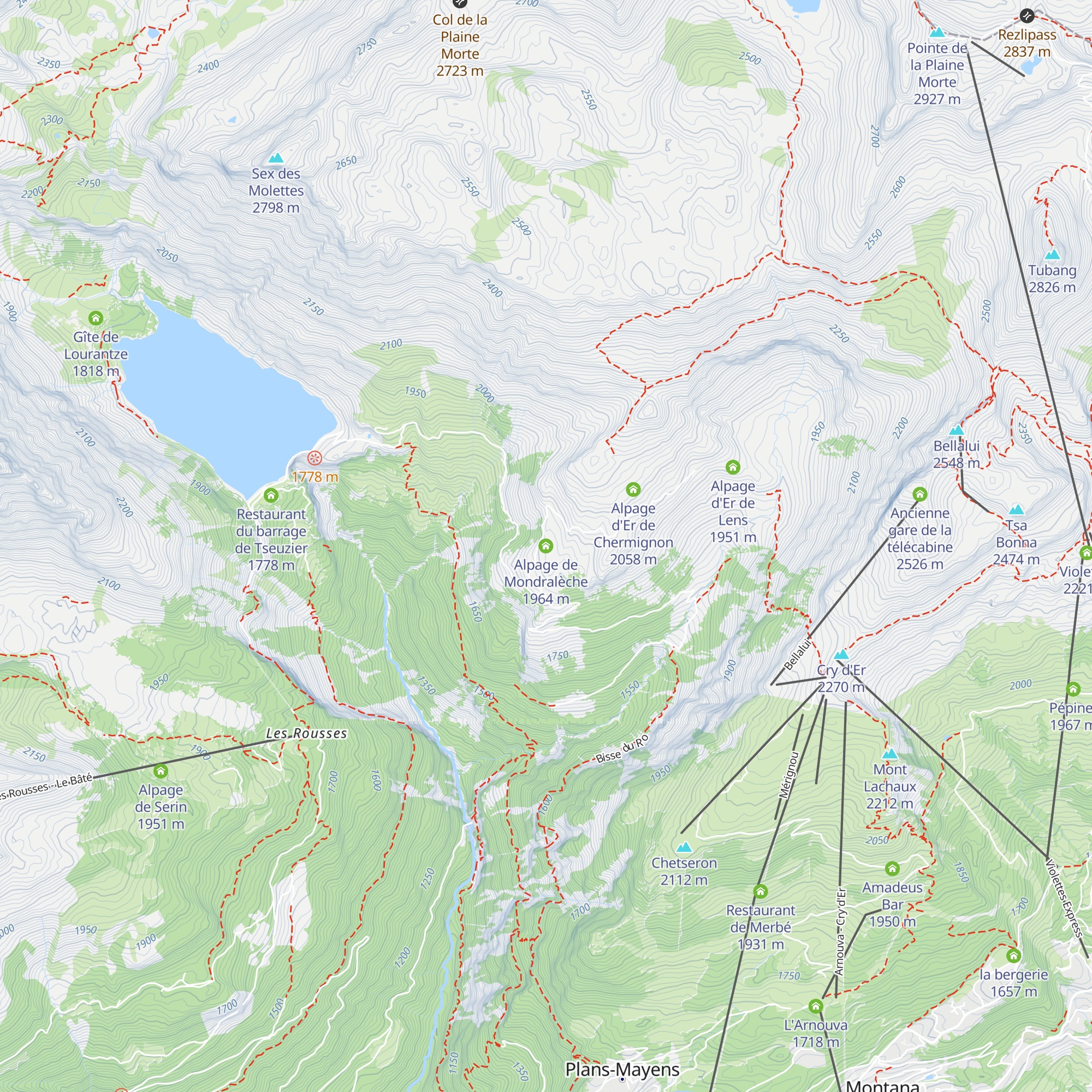 Alpage de Mondralèche map