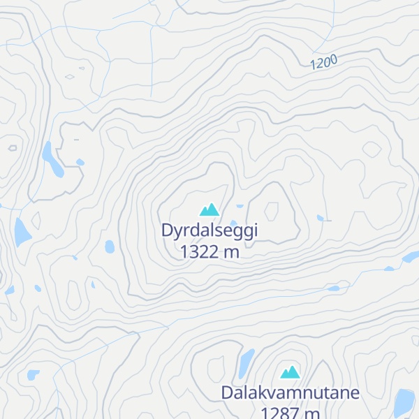 Map of Dyrdalseggi