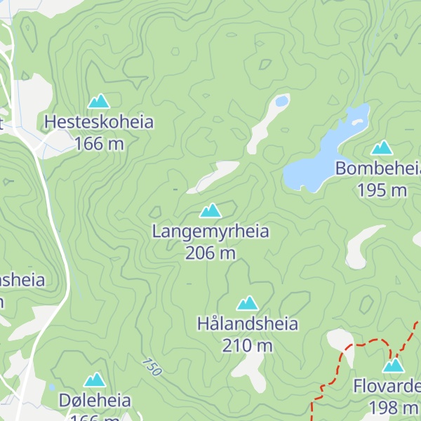 Map of Langemyrheia