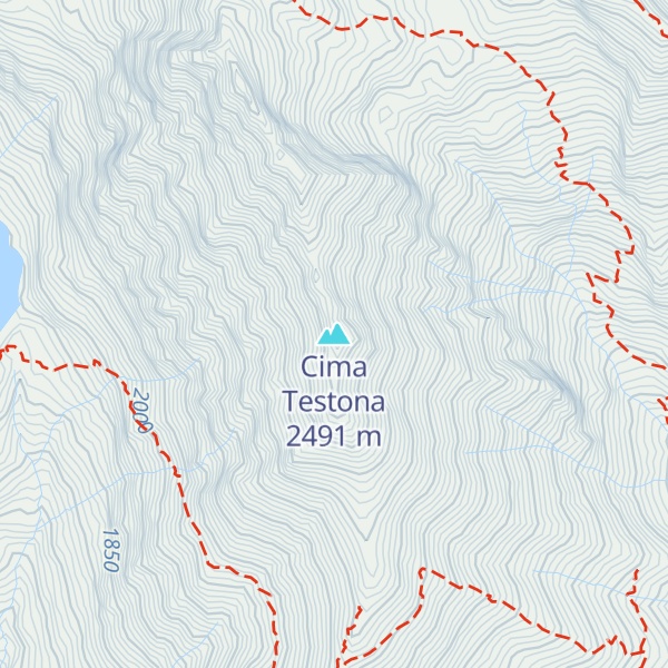 Map of Cima Testona