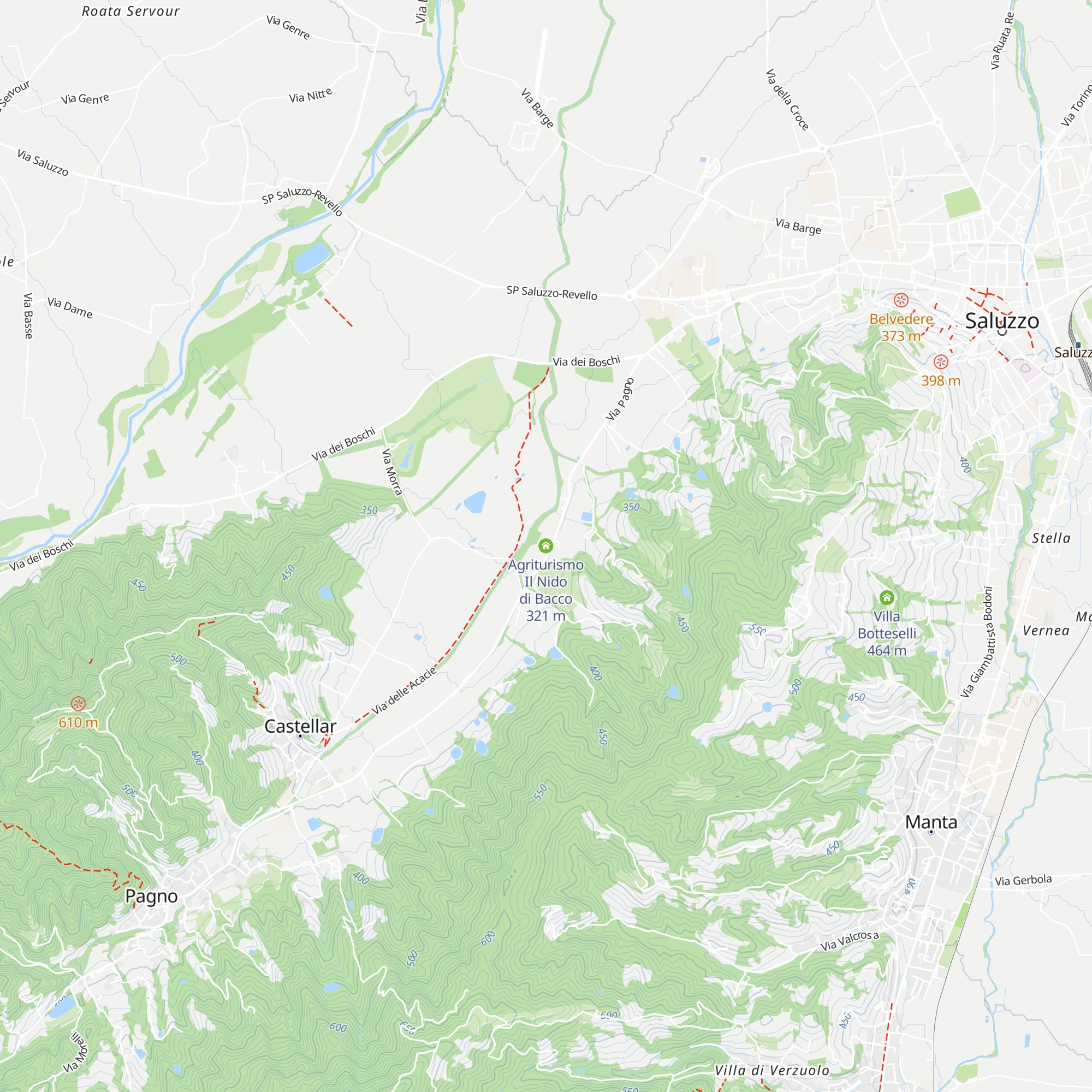 Agriturismo Il Nido di Bacco map