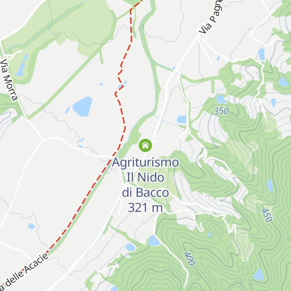 Map of Agriturismo Il Nido di Bacco