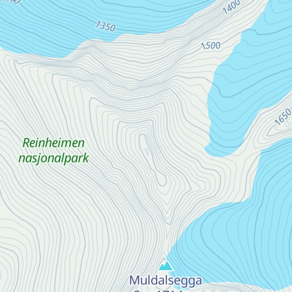 Map of Muldalsegga