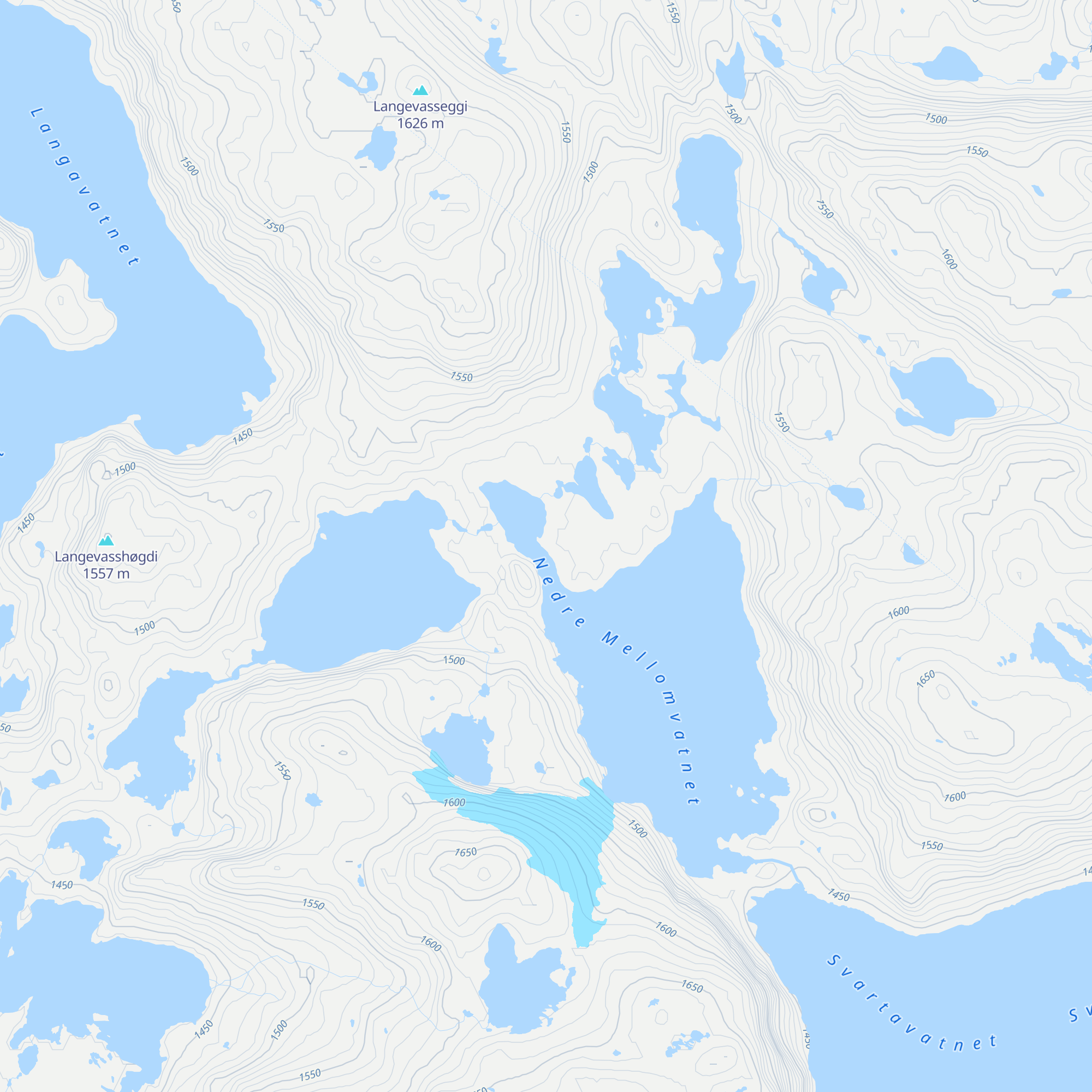 Mellomvasshytta map