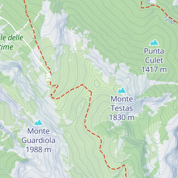 Map of Rifugio al colle Balur