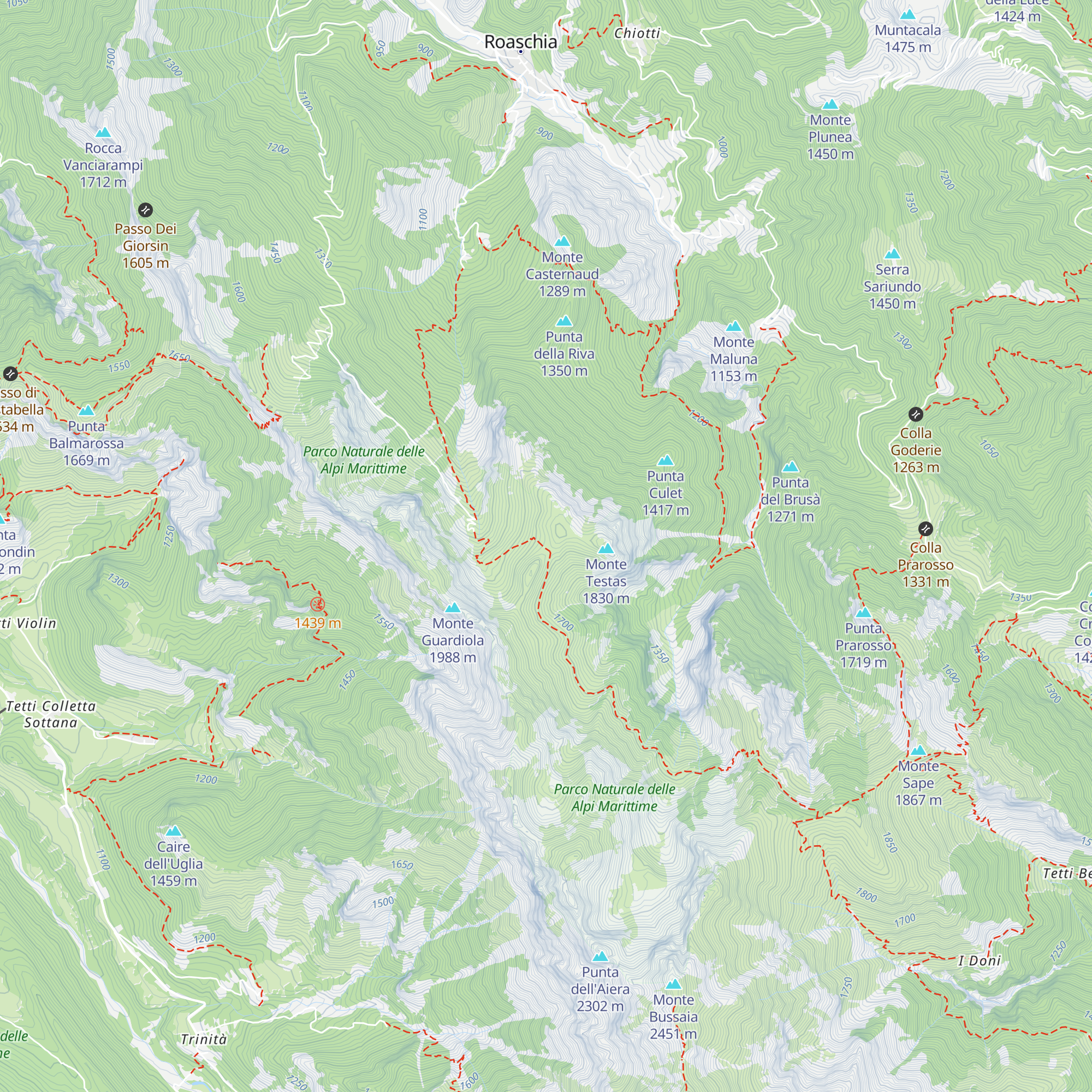 Rifugio al colle Balur map
