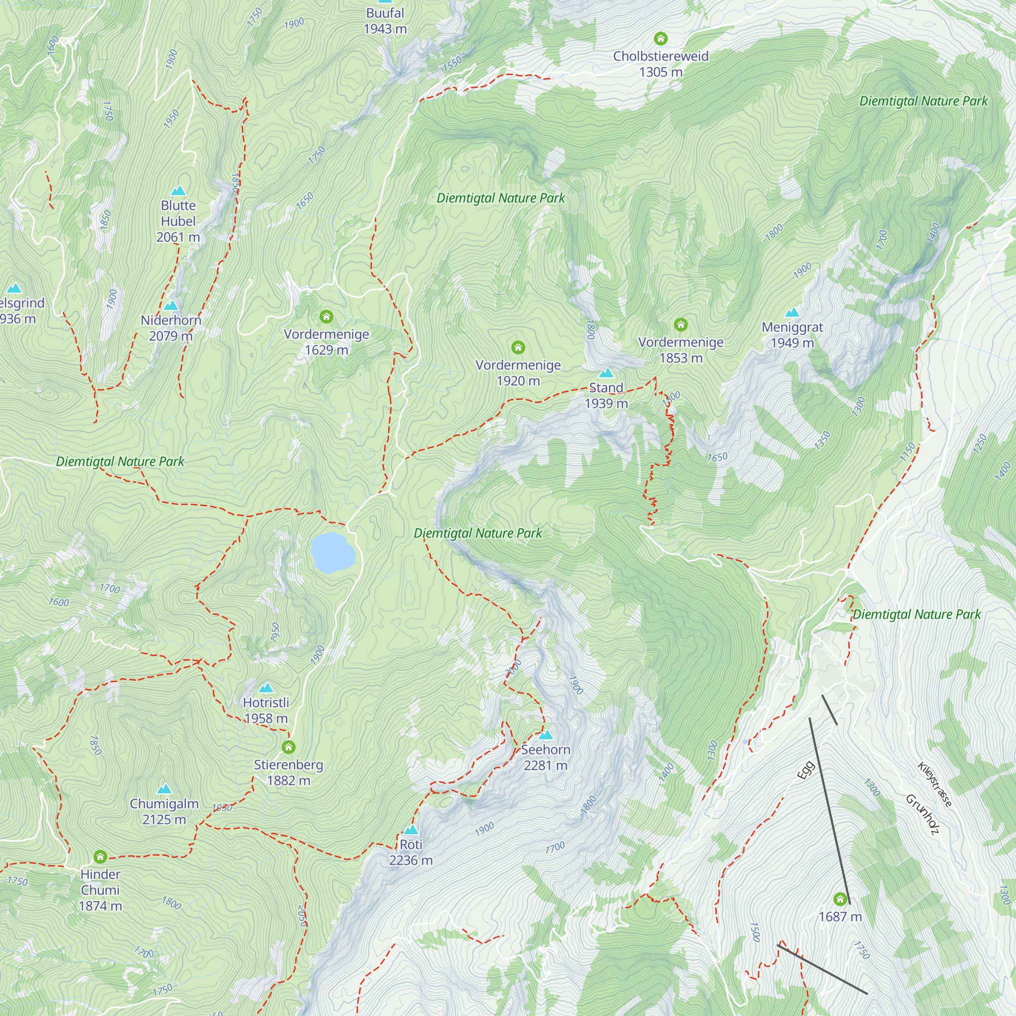 Ober Alp map