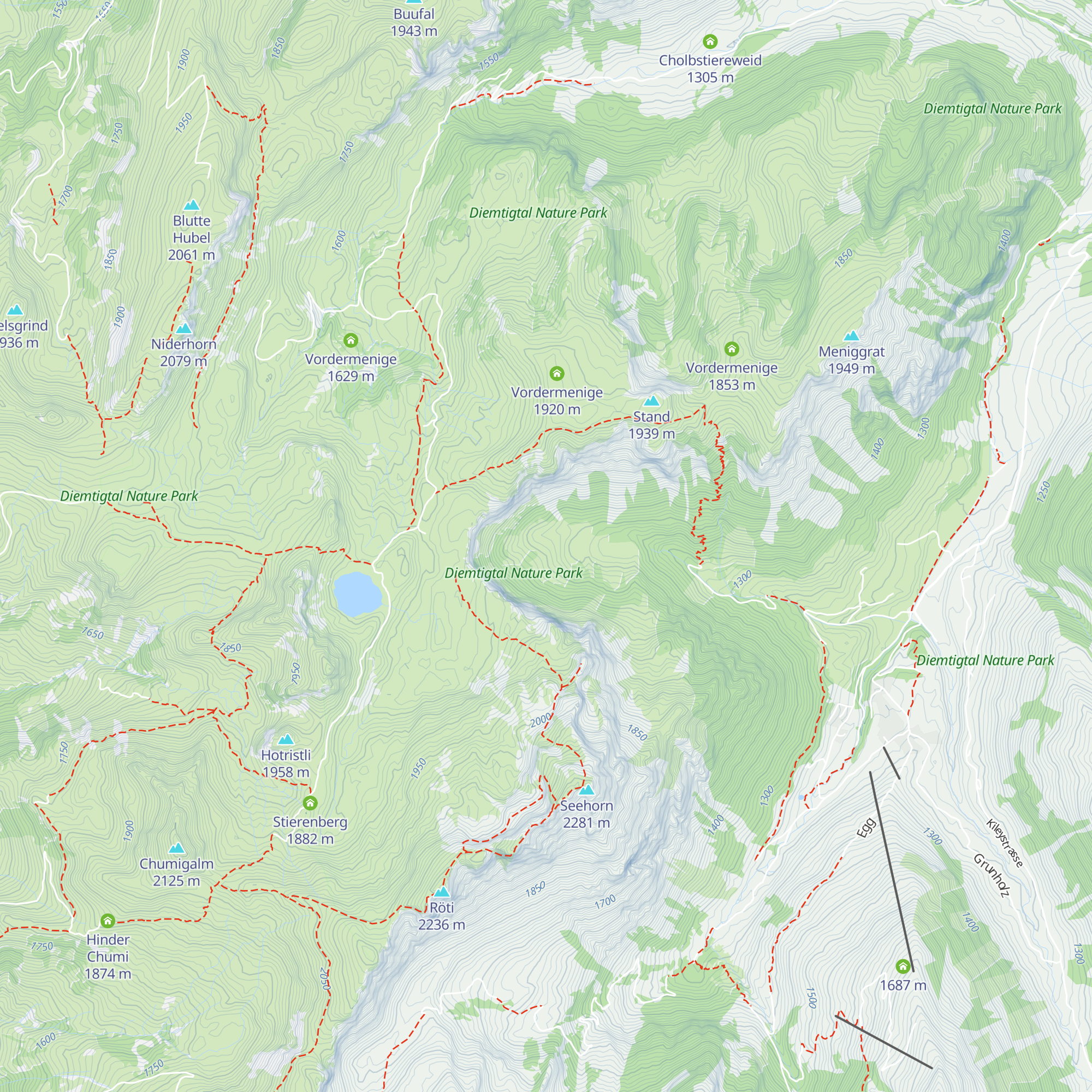 Ober Alp map