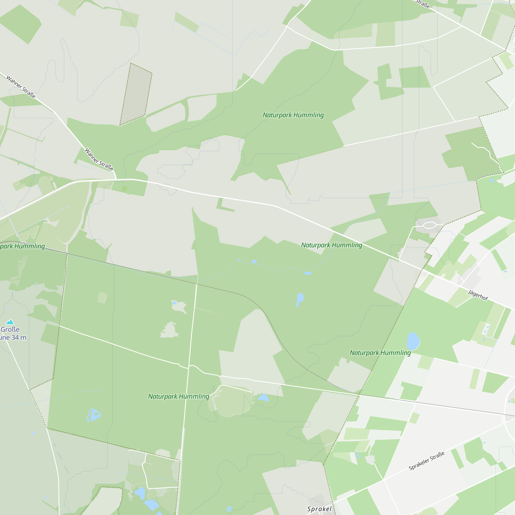 Schutzhütte Sprakeler Forst map