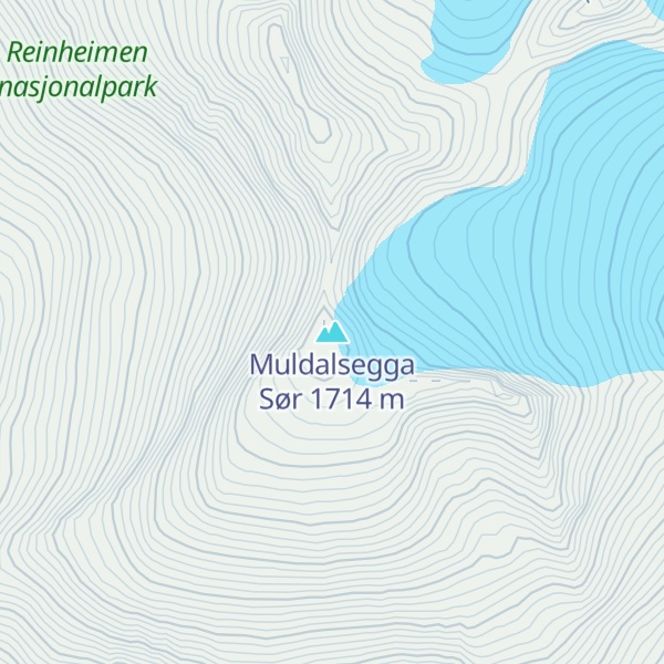 Map of Muldalsegga Sør