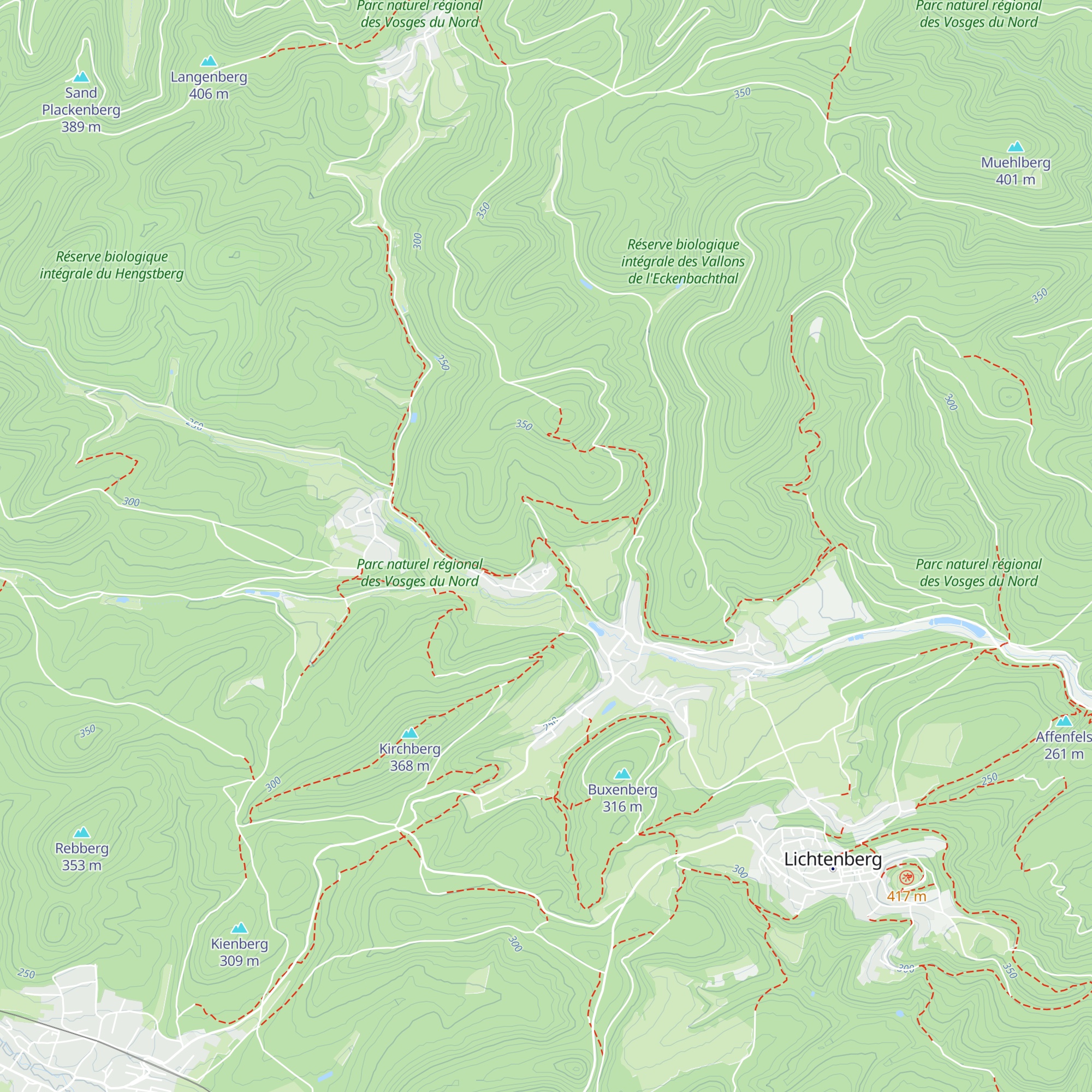 Gïte d'étape du Kiesbächel map