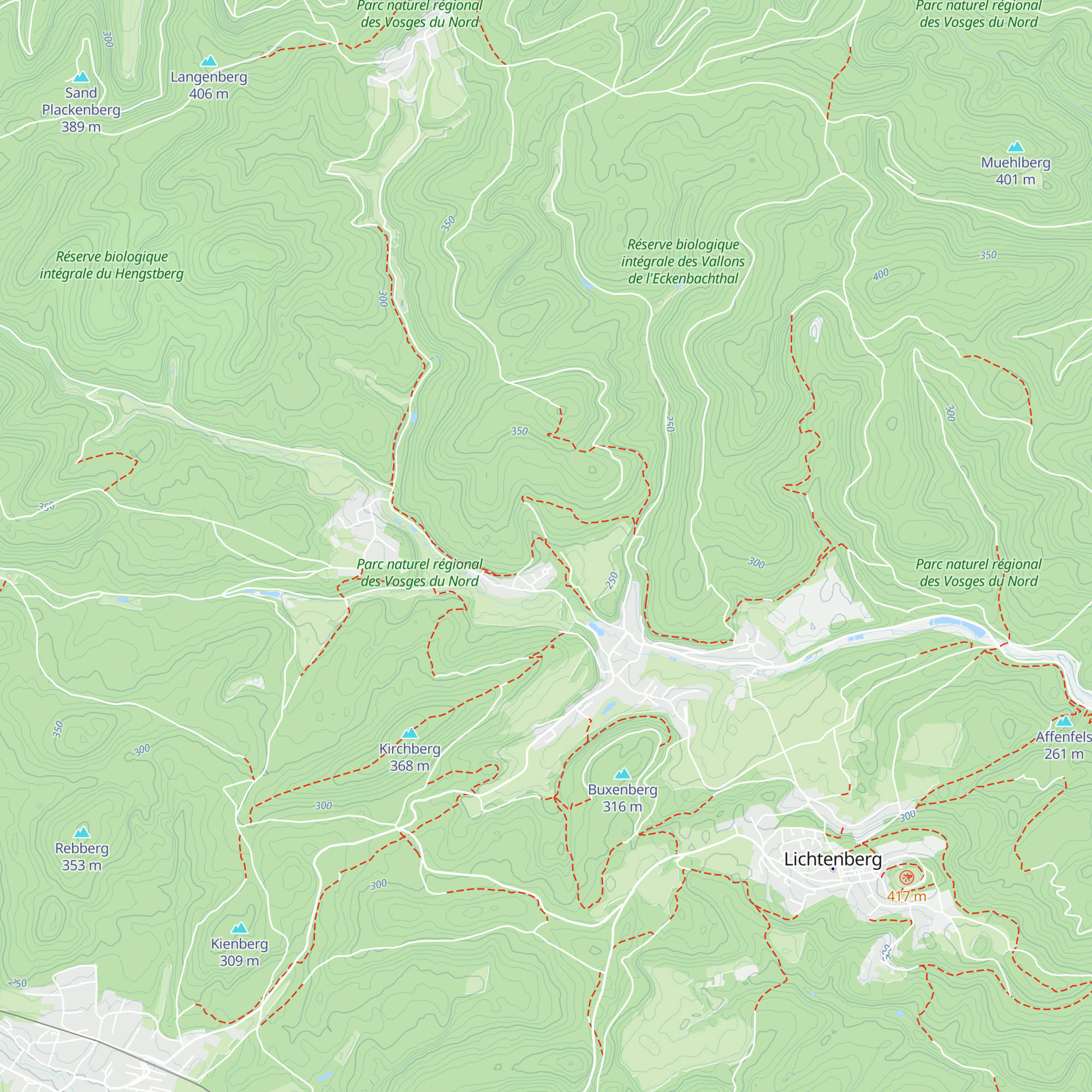 Gïte d'étape du Kiesbächel map