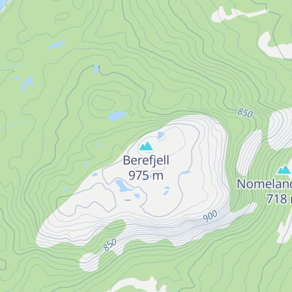 Map of Berefjell