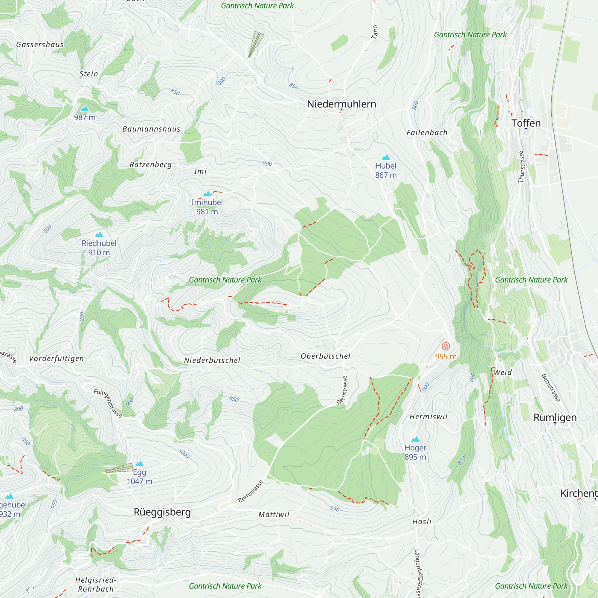 Restaurant Bütschelegg map