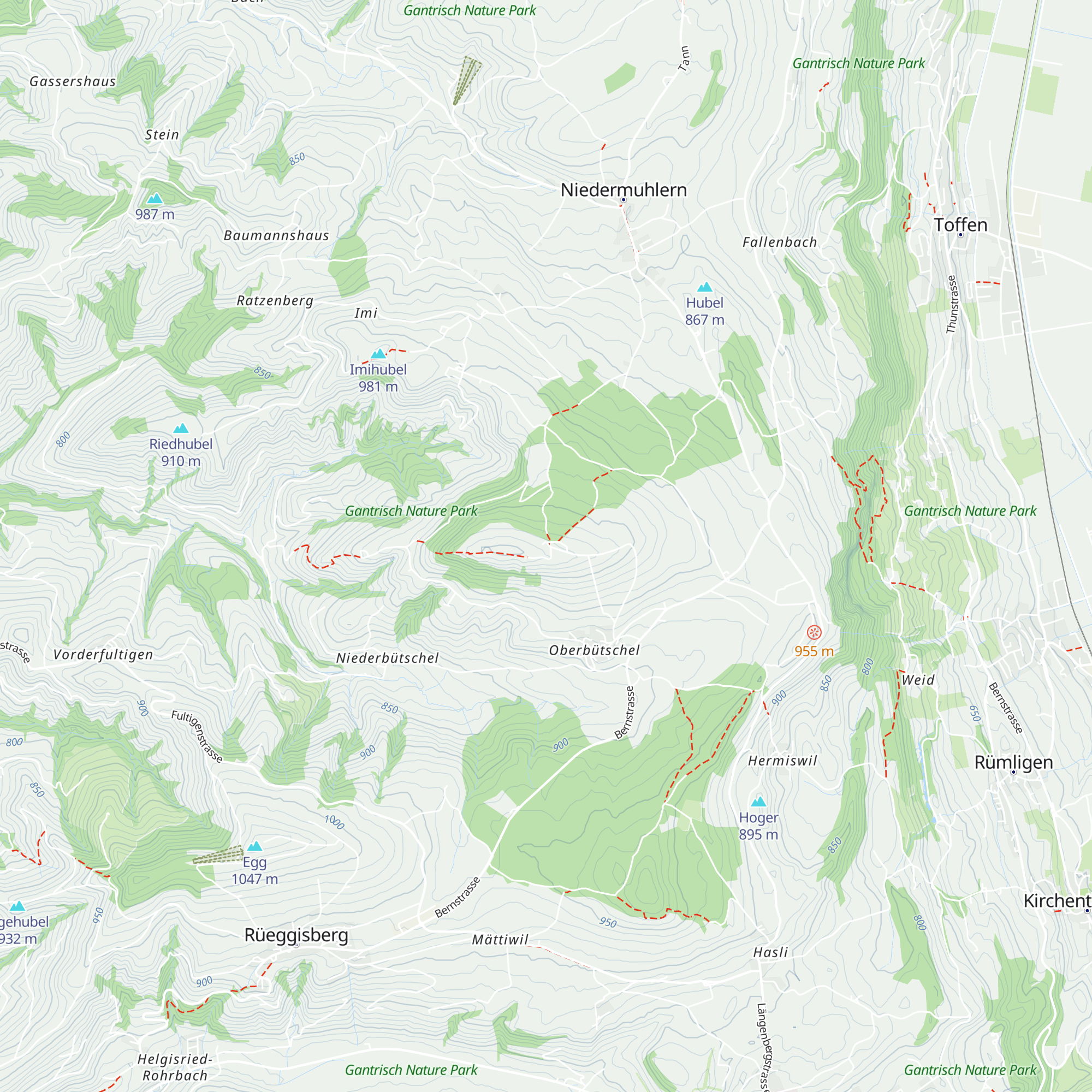 Restaurant Bütschelegg map