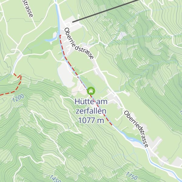 Map of Hütte am zerfallen