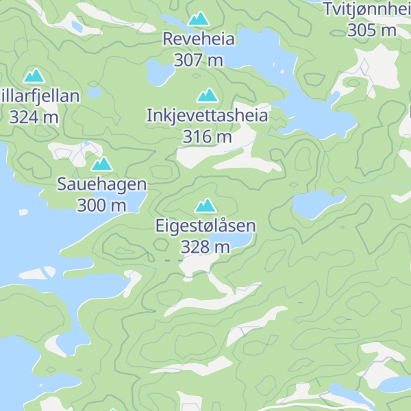 Map of Eigestølåsen