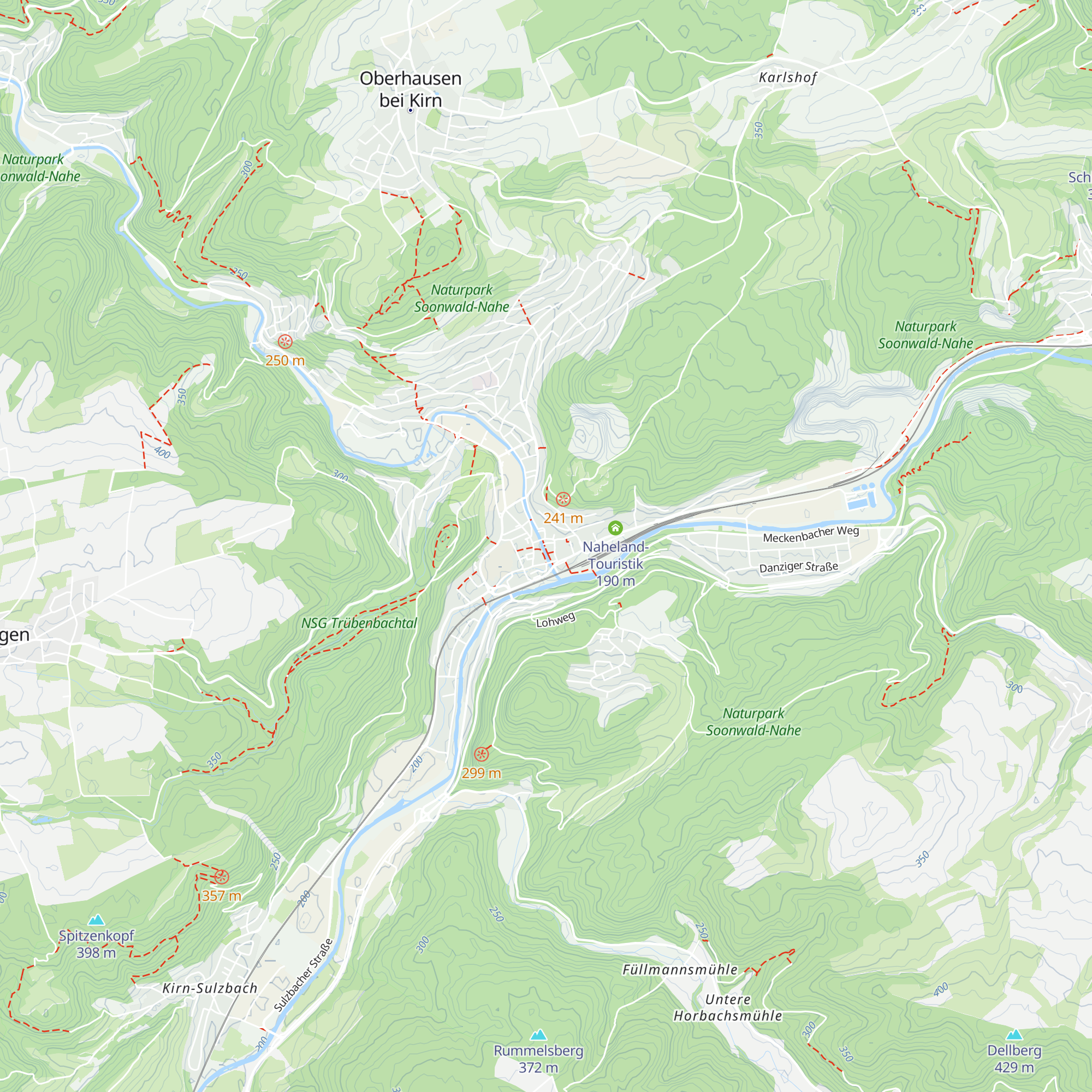Tourist-Infoformatin Kirn map